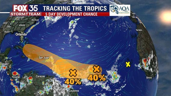Hurricane forecasters track 2 systems in tropical Atlantic