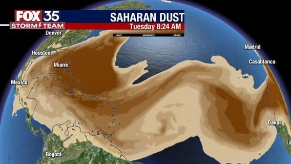 Massive Saharan Dust plume heads for Florida: What it means for hurricane activity