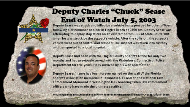 Flagler County Sheriff opposes early release of inmate convicted in deputy's death