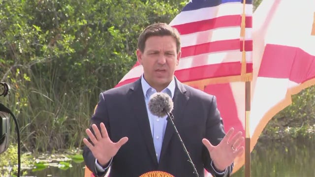 Gov. DeSantis says media is creating 'hysteria' around COVID hospitalizations