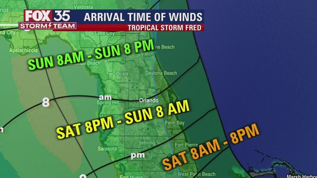 TIMELINE: When Florida could feel impacts from Fred