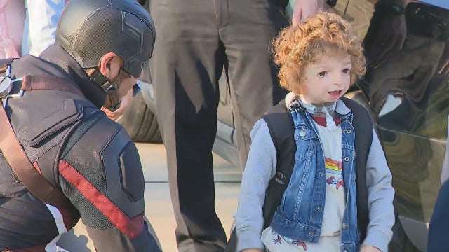 Midlothian boy born with rare condition gets a special escort on his first day of kindergarten