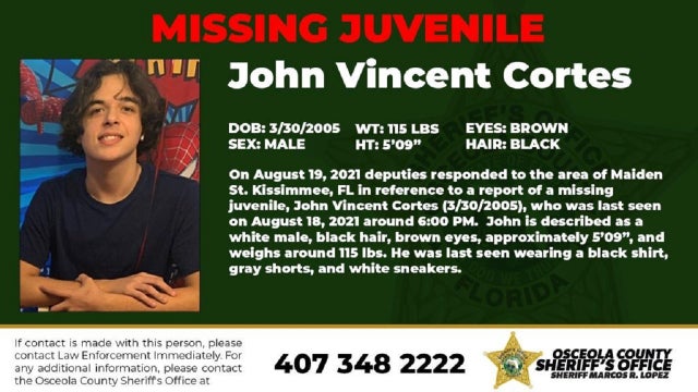 Osceola County deputies search for missing teen