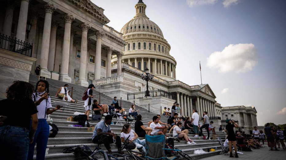 4d23e6d9-Rep. Cori Bush Sleeps Outside Capitol Building In Push To Extend Federal Eviction Moratorium