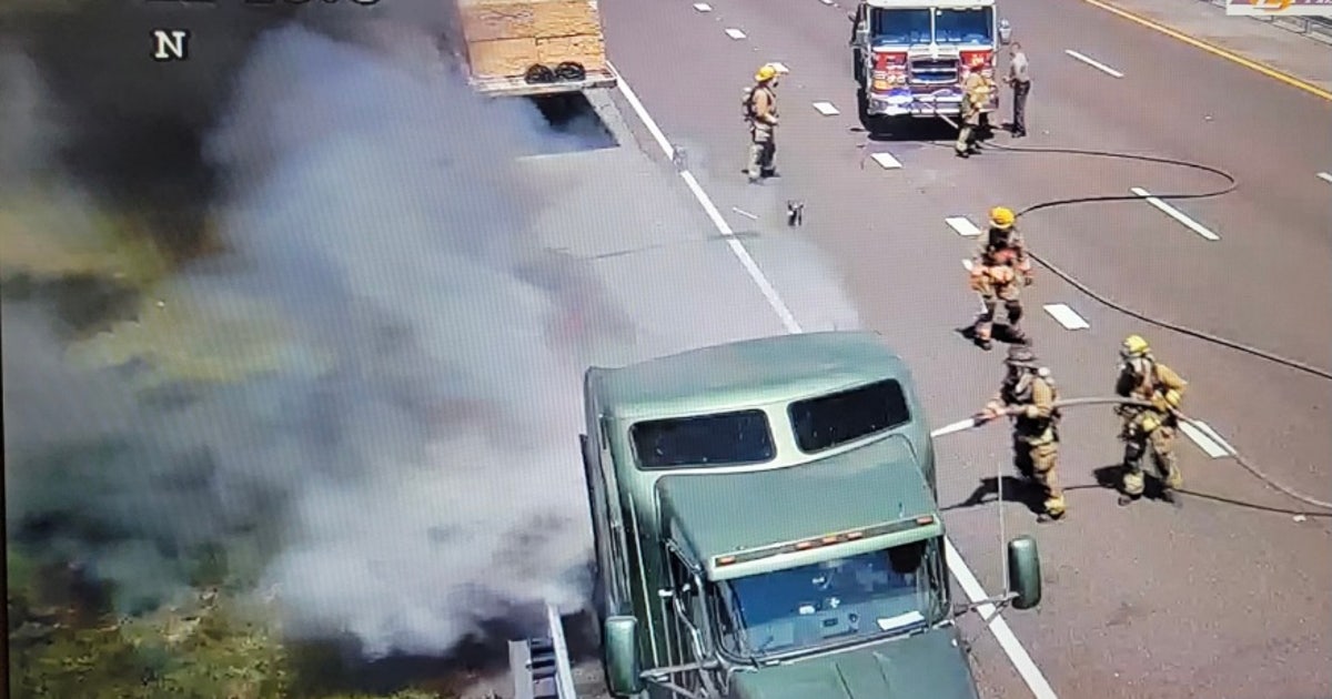 Semi truck on fire shuts down SB lanes of SR 417 in Orange County | FOX ...