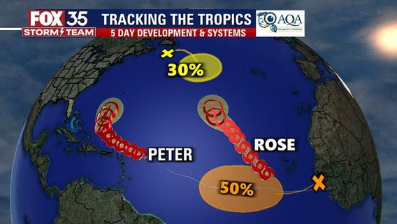 Tropical Storm Rose forms in Atlantic; NHC tracks additional wave off African Coast