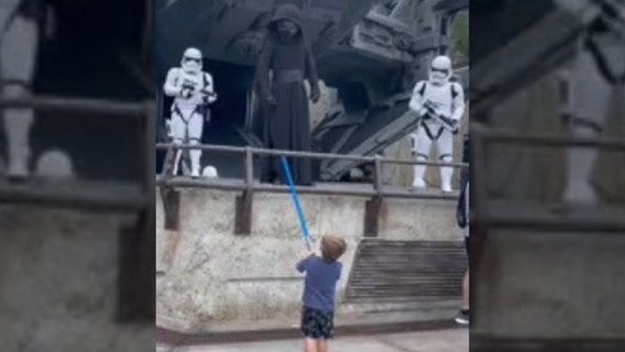 VIDEO: Boy stands up to First Order at Disney's Hollywood Studios