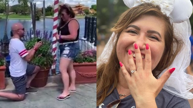 'My dream proposal': Video shows woman getting engaged at Epcot