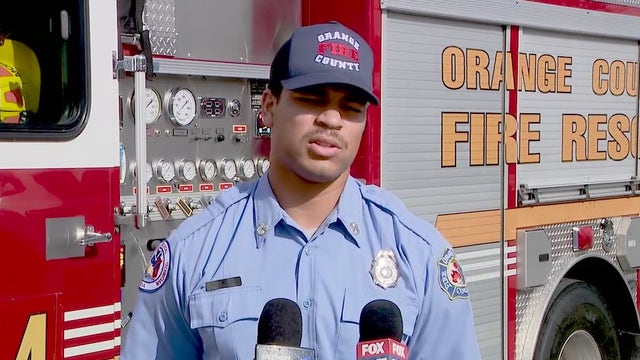 After just one day on the job, firefighter puts training into action
