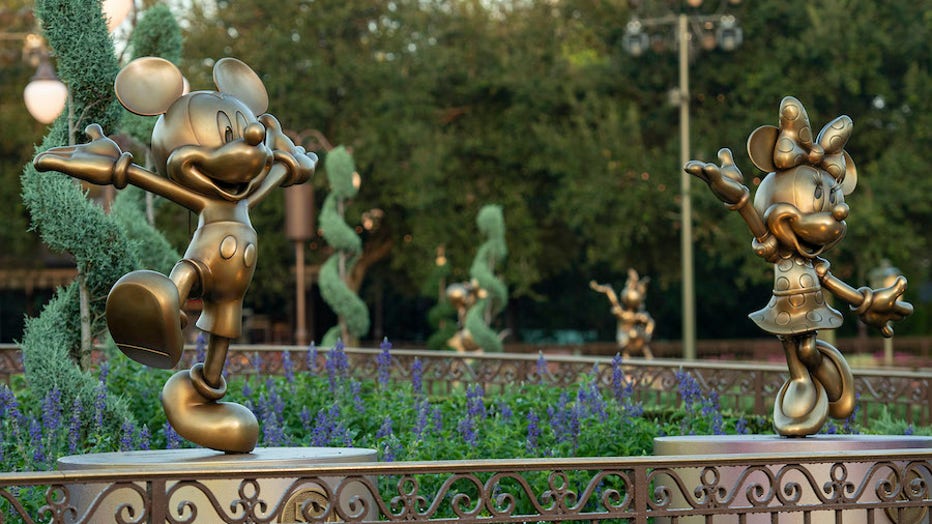 Vintage 4 Bronze Disneyland Mickey Mouse Coasters - Disney