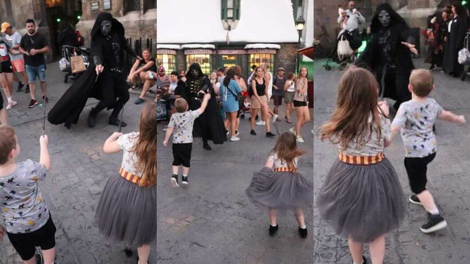 viral video harry potter dark arts universal orlando death eater