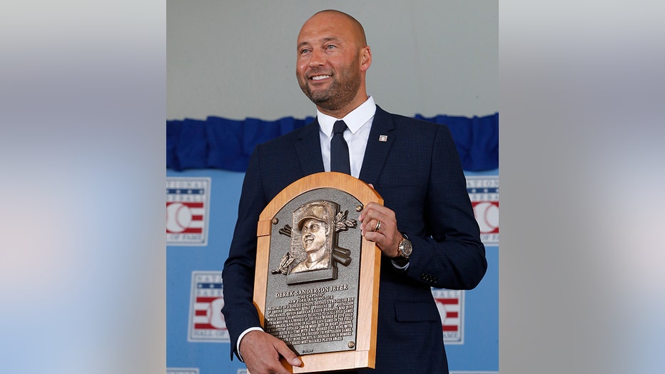 Derek Jeter 2021 National Baseball Hall of Fame Induction Ceremony