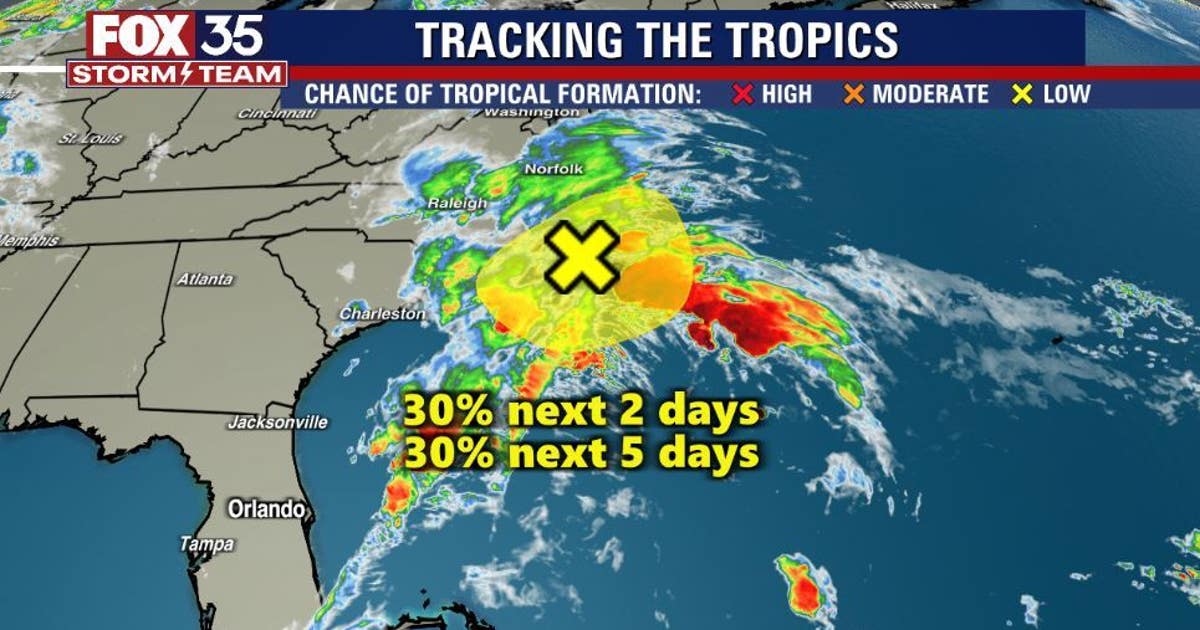 Track the Tropics: Forecasters watch system near North Carolina coast ...
