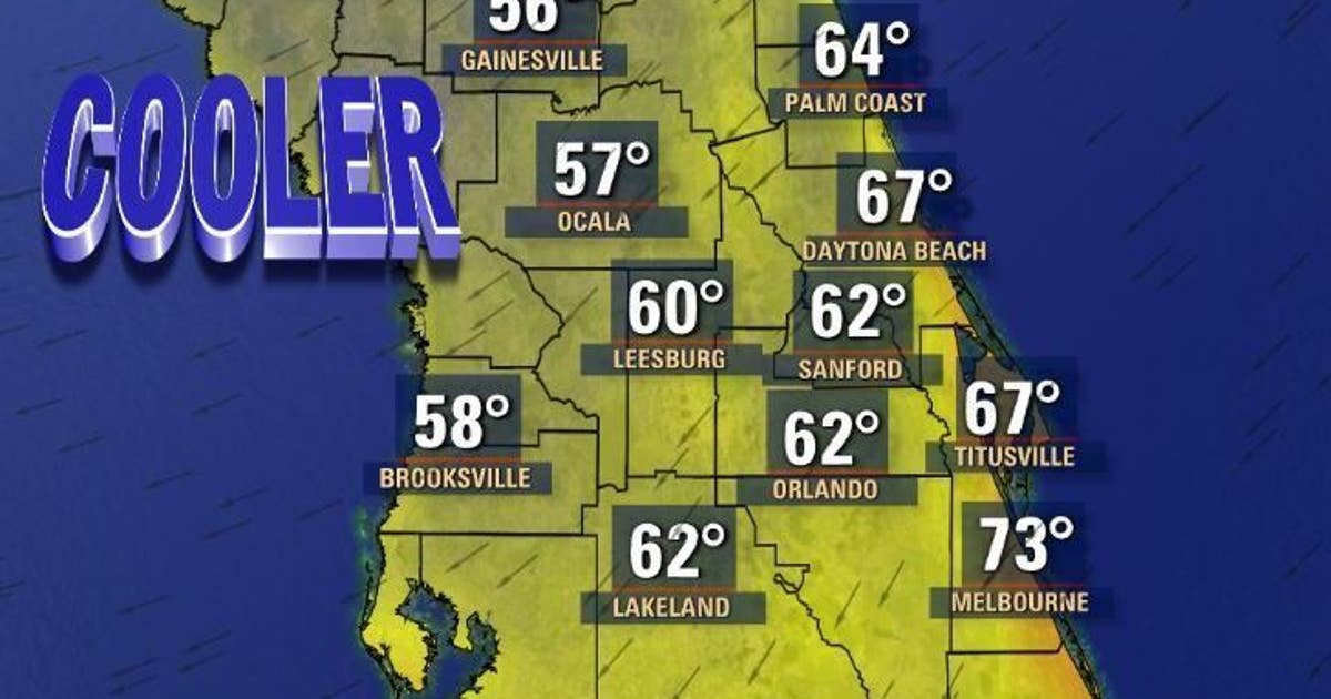 TIMELINE: Here's when Central Florida's next cold front arrives | FOX ...