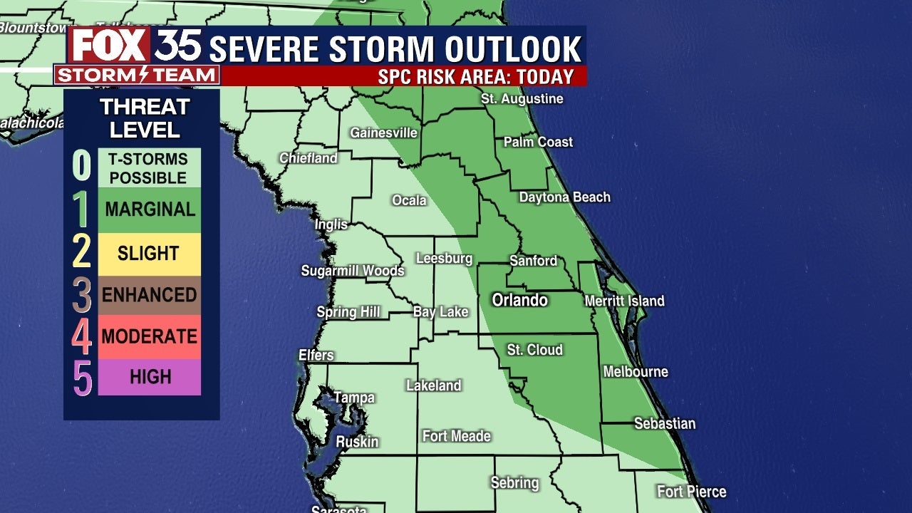 FOX 35 Storm Alert Day: 'Marginal' risk of severe weather possible - Vimarsana News