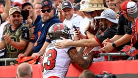Mike Evans gives away Tom Brady's record 600th touchdown pass