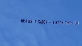 Plane flies over Laundrie house in Florida with 'Justice 4 Gabby' banner