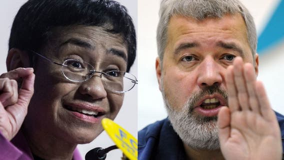 Nobel Peace Prize awarded to journalists Maria Ressa, Dmitry Muratov