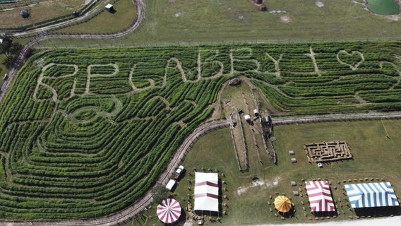 'RIP Gabby': Bradenton farm creates corn maze tribute to Gabby Petito