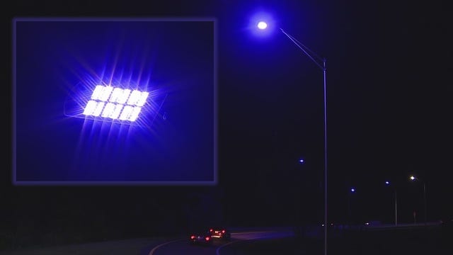 Why are some Central Florida street lights turning purple?