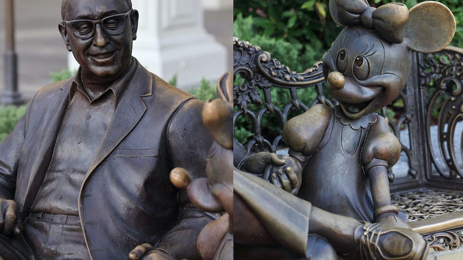 roy o disney statue