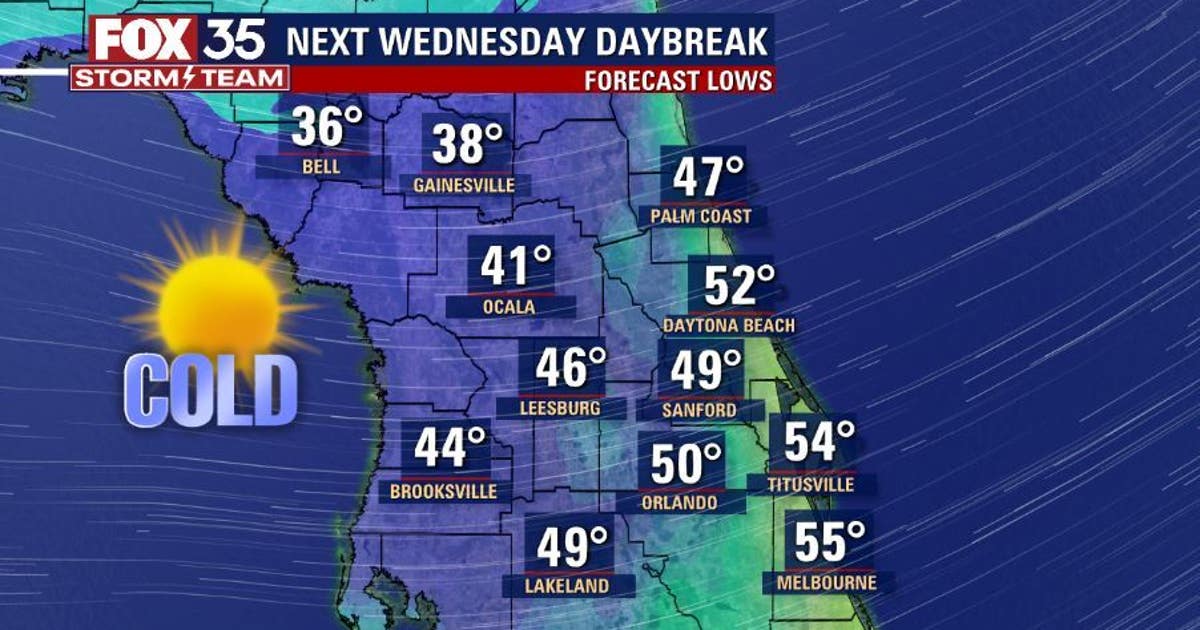 Cold front to arrive in Central Florida soon: Timeline, expected ...