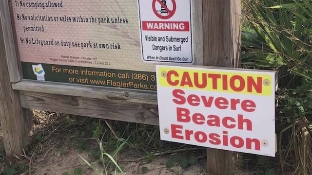 Flagler County beaches hit hard by erosion following strong storms