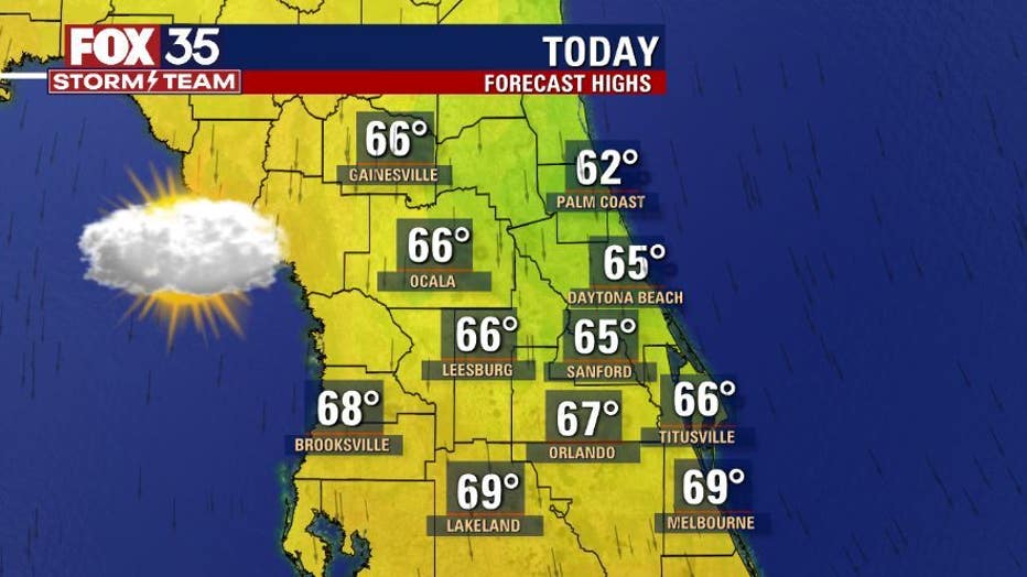 Cold front arrives in Central Florida Some of lowest temperatures this