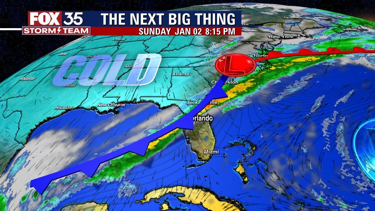 Central Florida's first cold front of 2022 Timeline