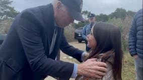Biden encourages young girl with stutter, invites her to White House