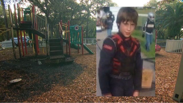 Man accused of setting fire to playground dedicated to boy who died in 2012