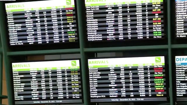 Parking lots fill up at Orlando airport as Christmas crowds pour in