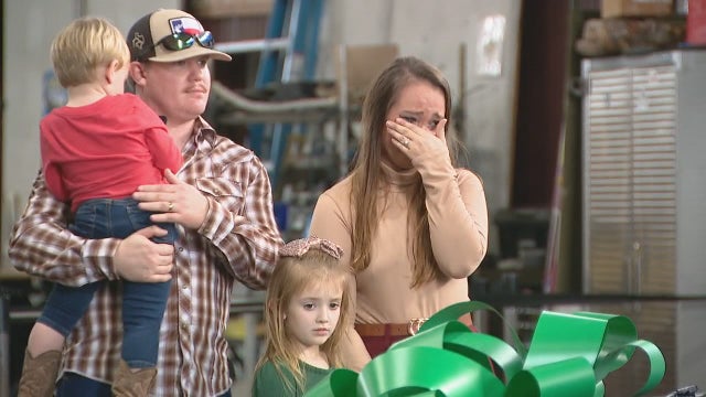2 North Texas military families surprised with free cars for the holidays