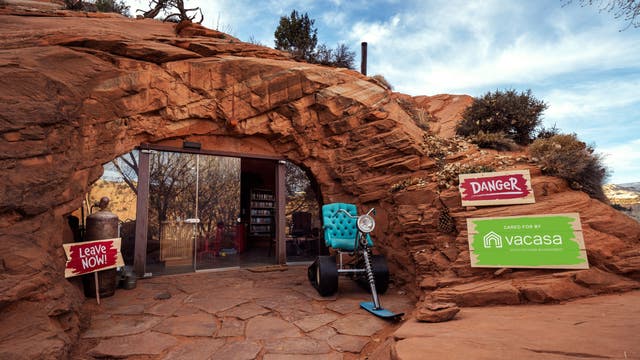 A replica of the iconic Grinch cave could be yours for the night
