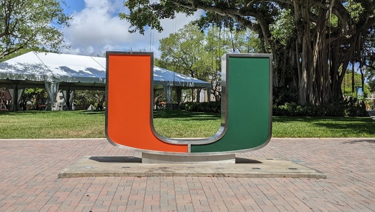 university of miami campus sign wtvt