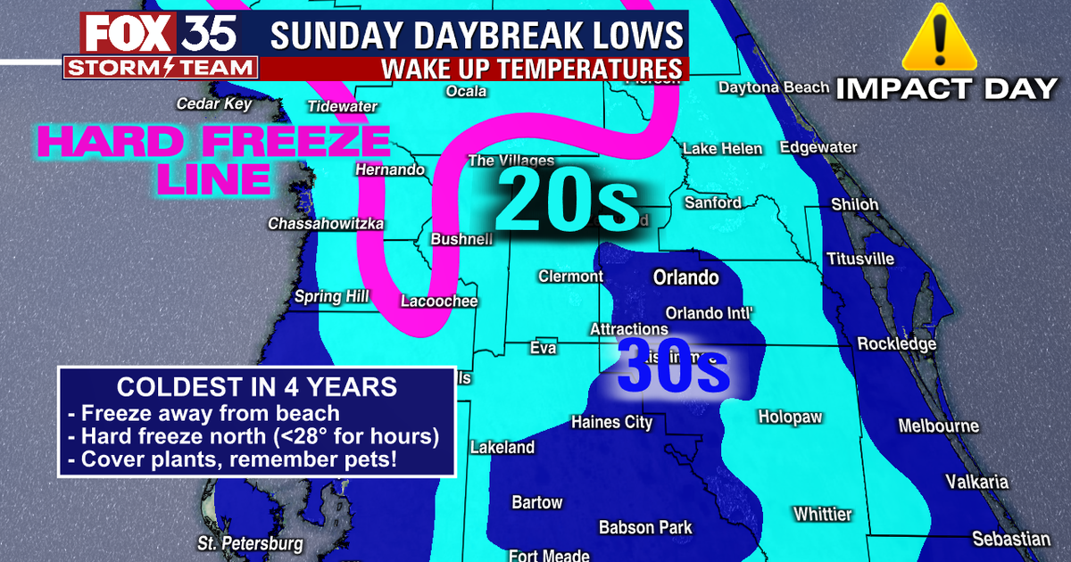 Central Florida to see freezing temperatures this weekend | FOX 35 Orlando