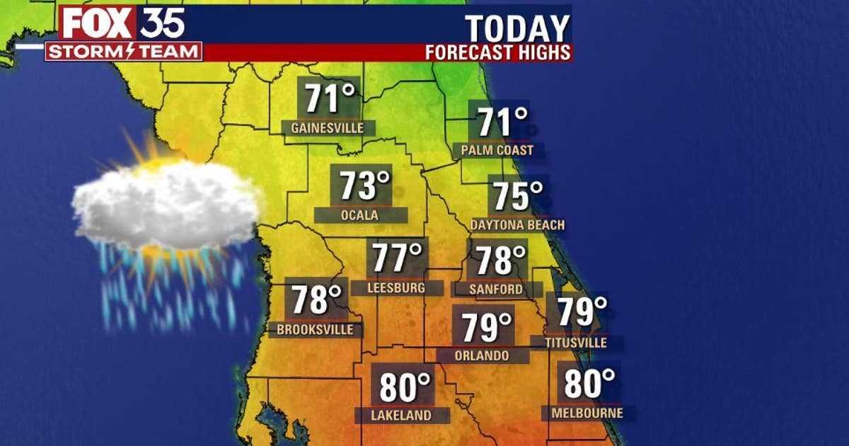 Incoming front brings rain, cooler temperatures to Central Florida ...