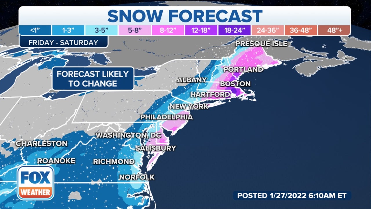 Winter Storm Watches issued for Philadelphia, New York ...