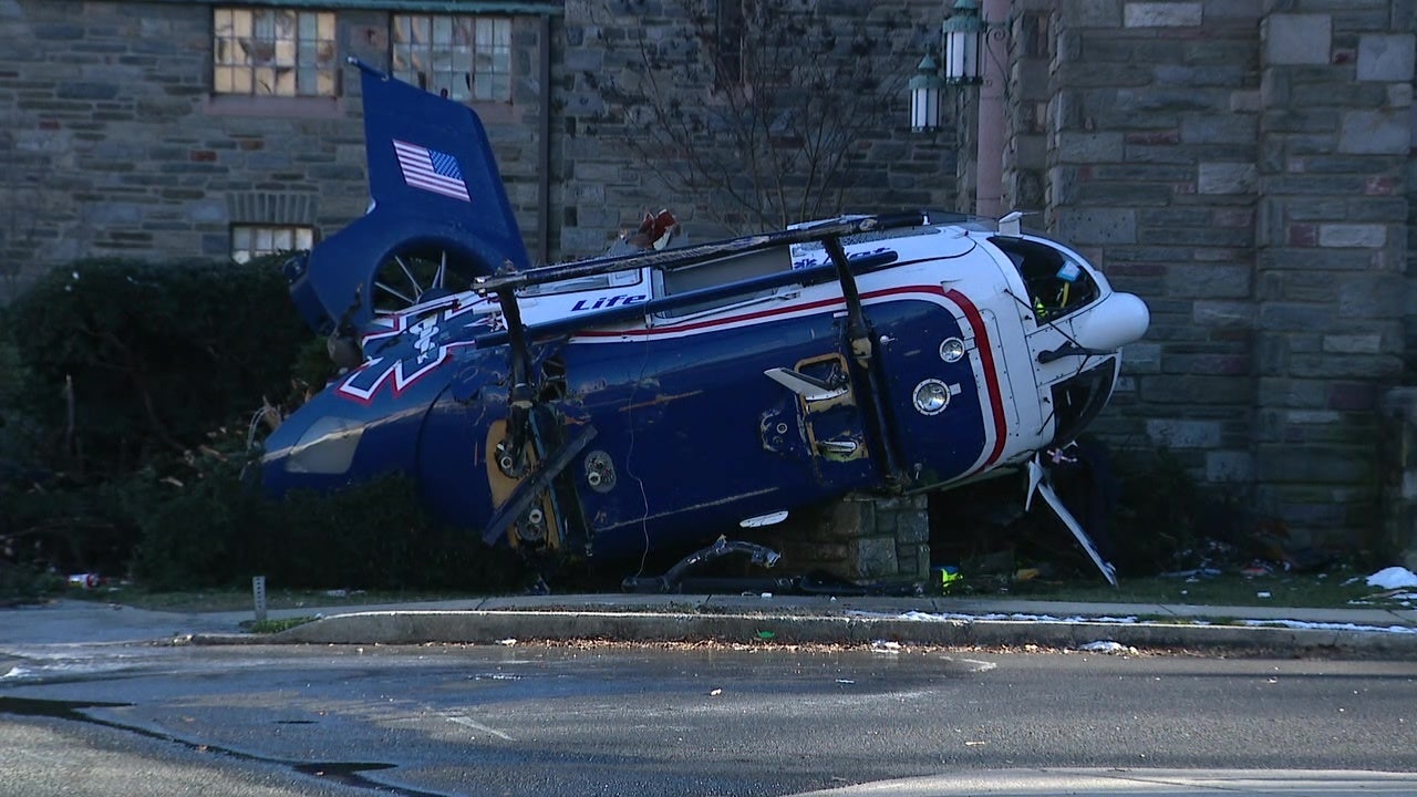 Medical helicopter crash in Drexel Hill, Pa. leaves 4, including baby, with minor injuries - Vimarsana News