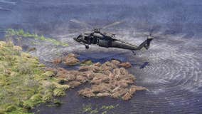 Louisiana National Guard uses old Christmas trees for emergency training