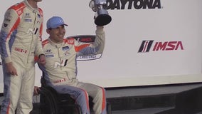 Paralyzed race car driver getting back behind the wheel