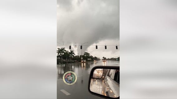 Funnel cloud caught on camera by deputy in Collier County