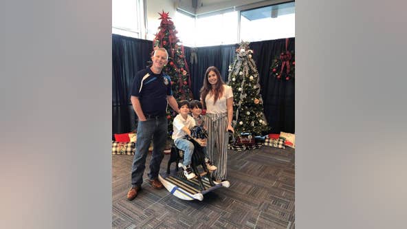 Custom rocking horse gifted to children of fallen Orlando Police Officer Kevin Valencia