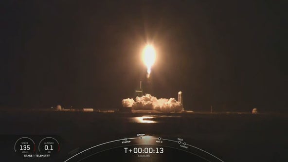 SpaceX sends Falcon 9 carrying Starlink satellites into orbit