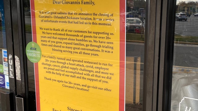 'It’s difficult': Giovanni's Pizzeria closing Orlando location