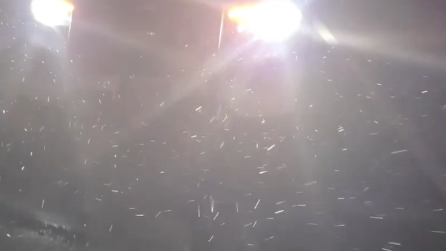 Snow in Florida: Deputy lets driver off during rare winter wonderland