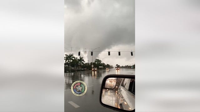 Funnel cloud caught on camera by deputy in Collier County