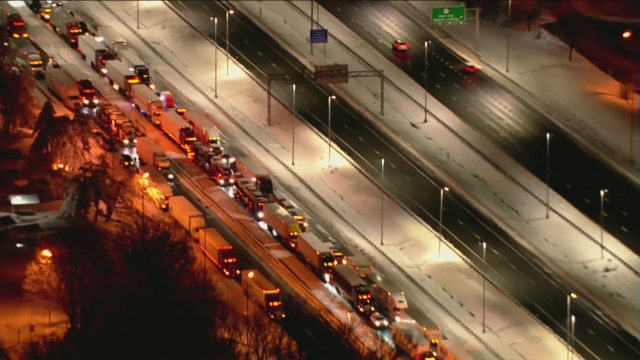 I-95: Drivers trapped for hours on Virginia interstate as temperatures dropped during the overnight