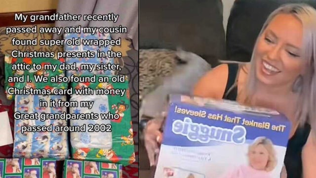 Central Florida family finds wrapped Christmas gifts from late grandparents in viral TikTok