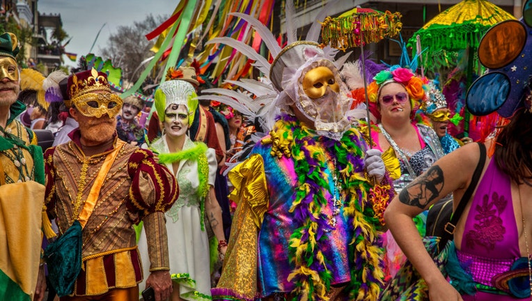 91e77b6a-Mardi Gras Celebrations In New Orleans
